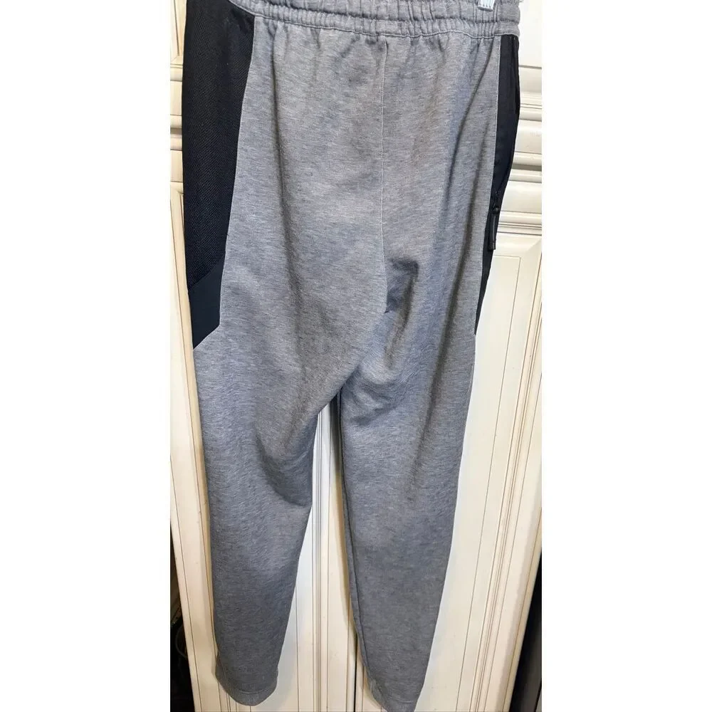 Nike Youth Dri-Fit Stock Showtime Basketball Jogger Pants Gray Black Size Small